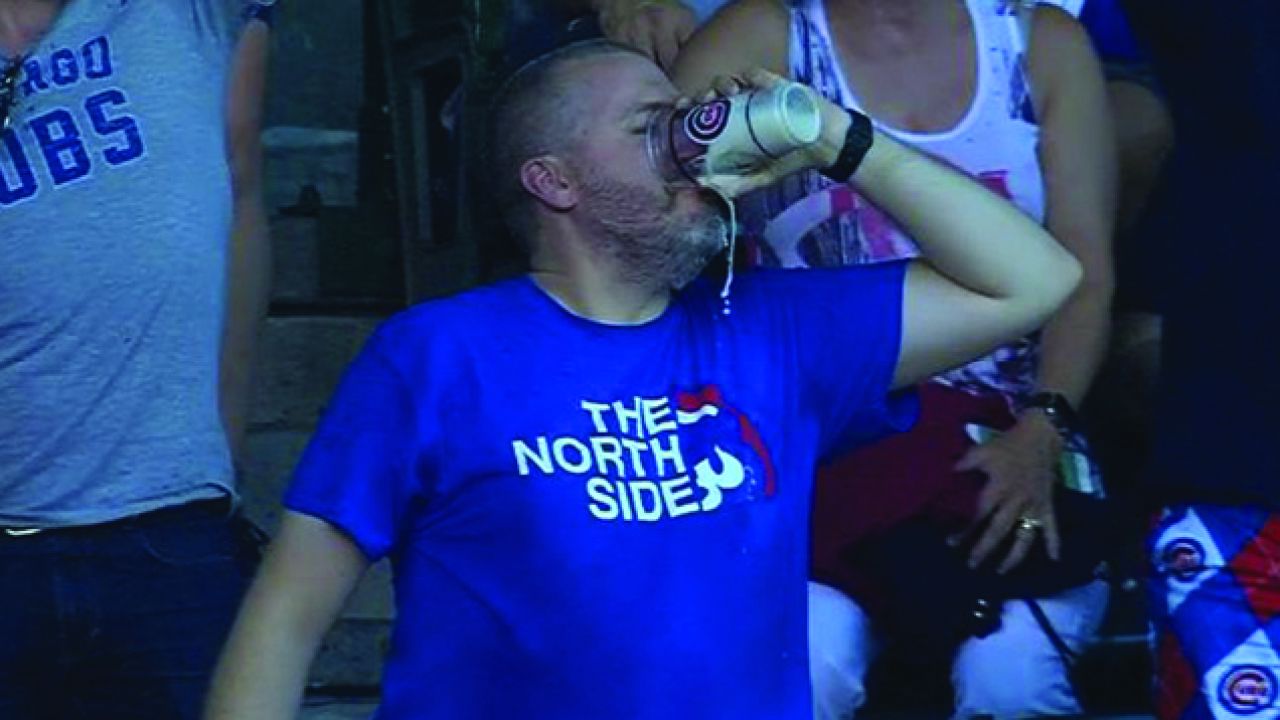 Hero Baseball Fan Catches Foul Ball In Beer & Skols It, As Is Tradition