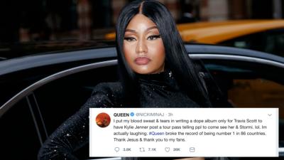 Nicki Minaj Drags Kylie Jenner And Travis Scott After Coming In At No. 2