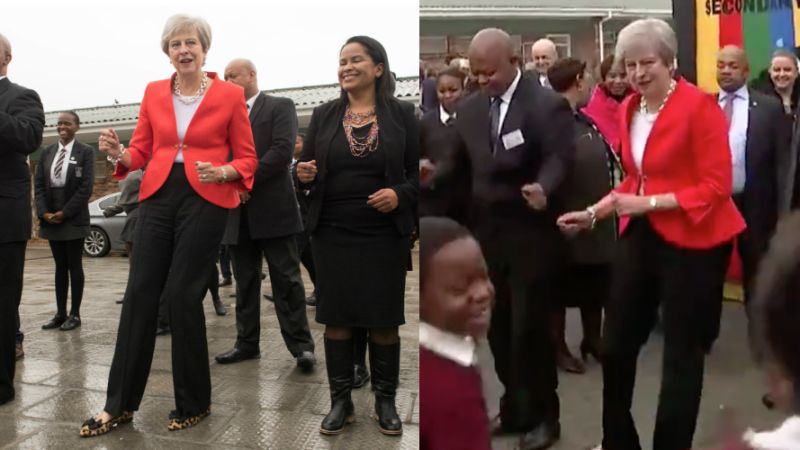 Theresa May’s Dance Moves Embody Everyone’s Drunk Auntie In Viral Video