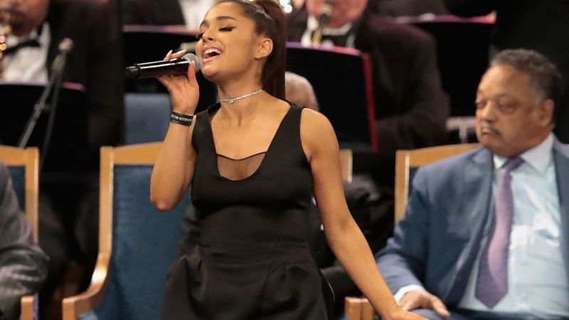 Watch Ariana Grande Perform ‘Natural Woman’ At Aretha Franklin’s Funeral
