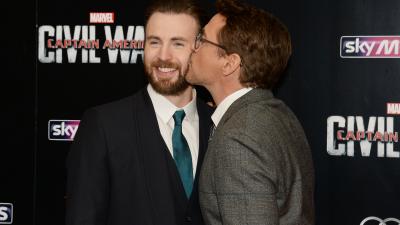 Best Mates Chris Evans & Robert Downey Jr. Are Bonding Over Disney Characters