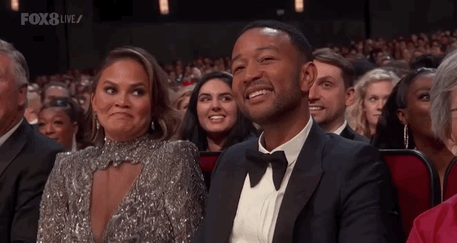 Chrissy Teigen Owned John Legend Onstage At The Emmys Bc The Trolling Never Ends