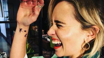 Emilia Clarke, Mother Of Dragons, Got The Perfect Tattoo Of Her Babies