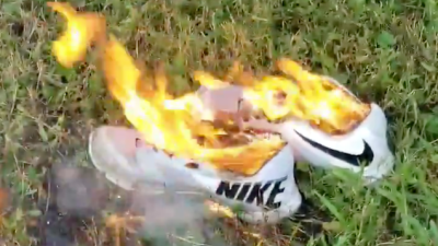 People Are Torching Their Own Shoes To Protest Nike’s Colin Kaepernick Ads