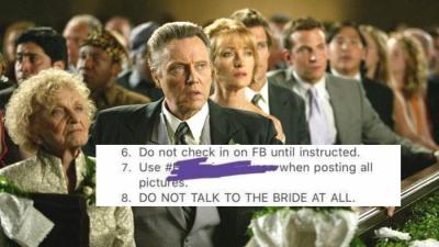This Bride’s List Of  ‘Rules & Regulations’ Include Not Talking To Her At All