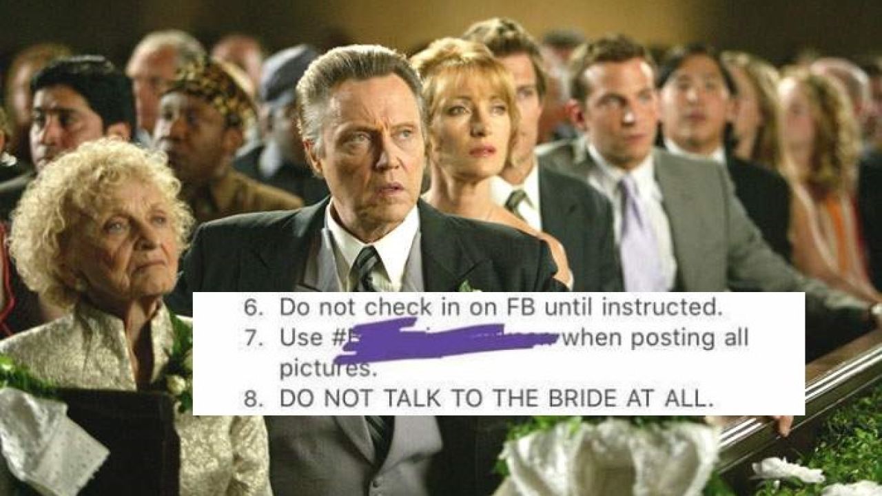 This Bride’s List Of  ‘Rules & Regulations’ Include Not Talking To Her At All