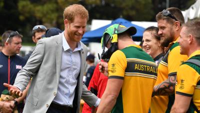 Aussie Legends Present Prince Harry With A Lovely Pair Of Budgie Smugglers