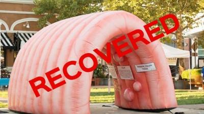 The Ordeal Is Finally Over: That Stolen Inflatable Colon Has Been Found Safe