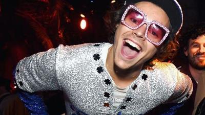 Sweet Creature Harry Styles Dressed Up As Elton John For Halloween
