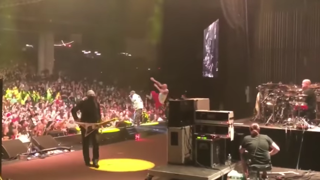 Brighten Your Monday W/ This Video Of Shaggy From ICP Fly-Kicking Fred Durst On Stage