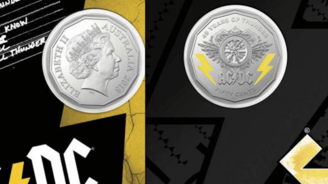 The Mint Zapped A Bunch Of 45th Anniversary AC/DC Coins With 3,500,000 Volts