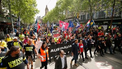 170,000 Shut Down Melbourne’s CBD To Demand Better Pay & Work Conditions