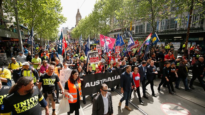 170,000 Shut Down Melbourne’s CBD To Demand Better Pay & Work Conditions