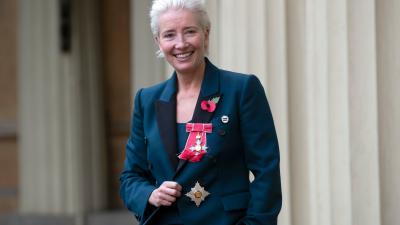 Emma Thompson Wore Sneakers & Asked To Kiss A Prince At Damehood Ceremony