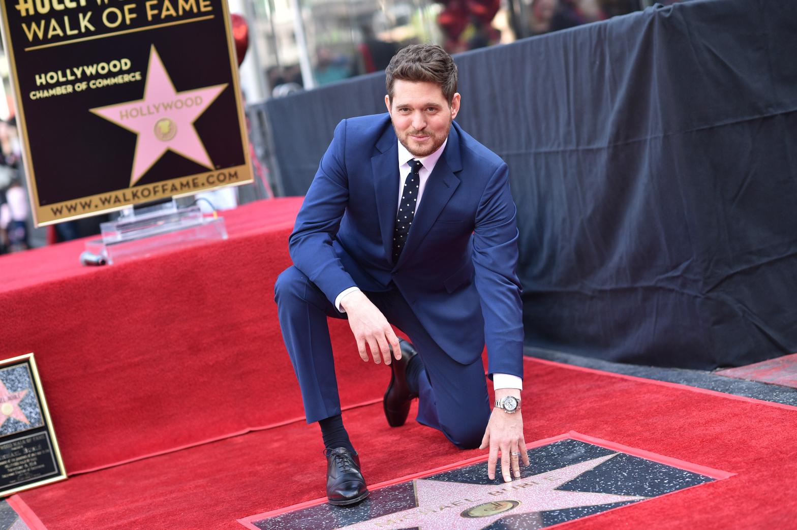 Michael Buble Honoured With Star on Hollywood Walk of Fame