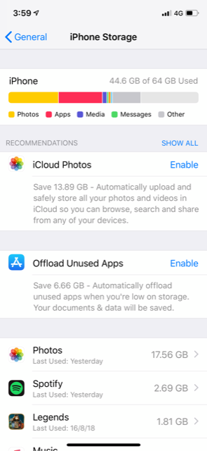 free up space on your iphone