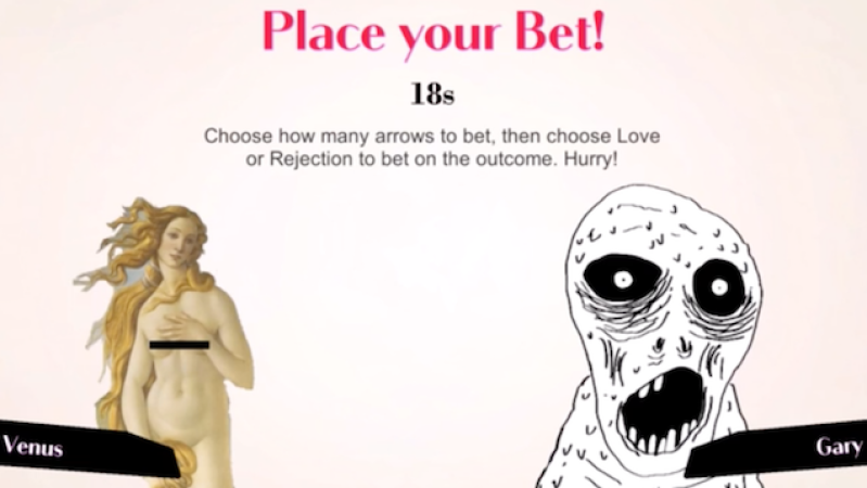 Here’s A Dating Sim Where You Bet On Whether Two Weird Units Will Find Love