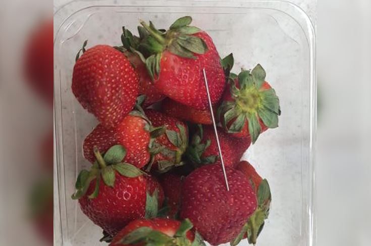 Strawberries contamination