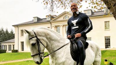 The Mansion The Rock Is Renting RN Is So Fancy That It Comes With A Horse