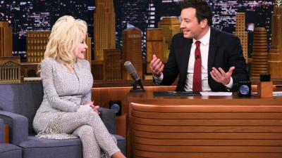 Dolly Parton Made Jimmy Fallon Collapse At His Desk With A Dick Joke