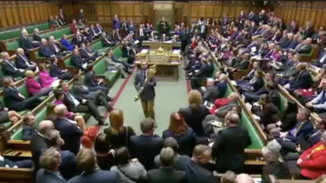 Absolute Scenes In UK Parliament As An MP Picks Up The Ceremonial Mace