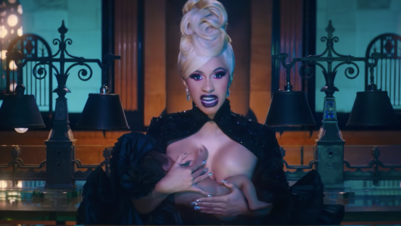 Cardi B Pole Dances & Breastfeeds In Her New Vid Because She Bloody Well Can OK