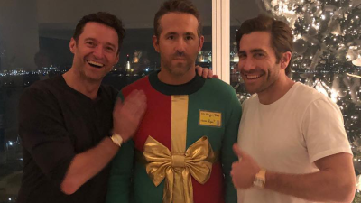 Hugh Jackman & Jake Gyllenhaal Pranked Mate Ryan Reynolds In The Most Festive Way