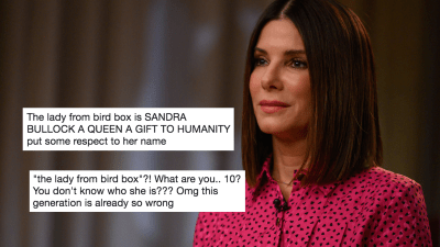 A Youth Is Copping A Roast For Calling Sandra Bullock “The Lady From Bird Box”