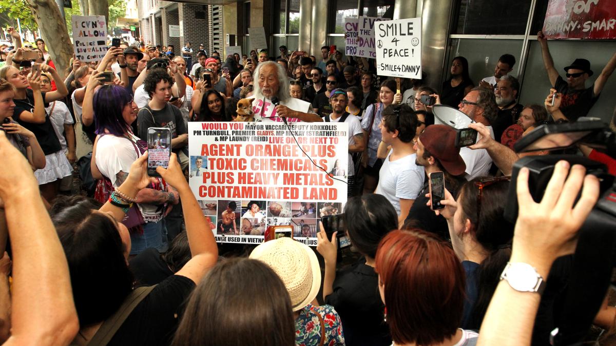 Protesters Gather To Support Activist Danny Lim After 