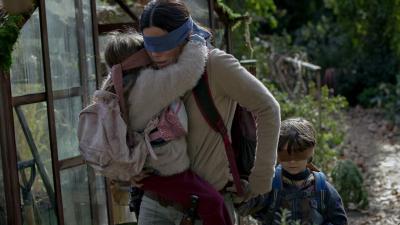A Whole Bunch Of Blindfolded Fans Are Flocking To The House From ‘Bird Box’