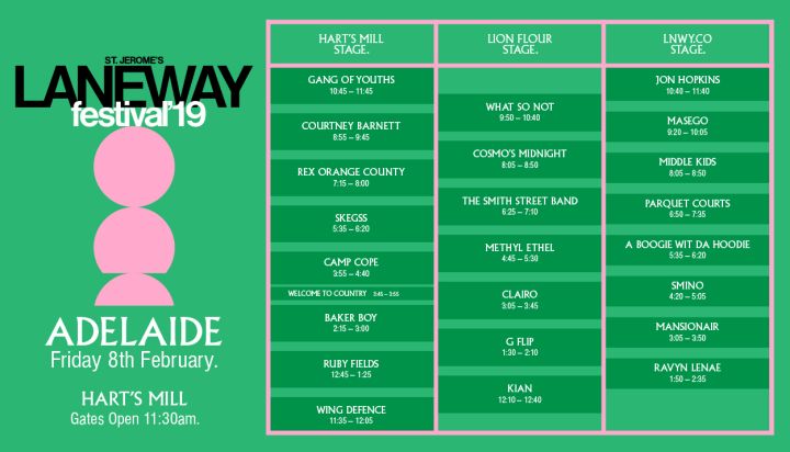 Laneway Just Dropped Timetables For The 2019 Festival So Here We Fkn Go
