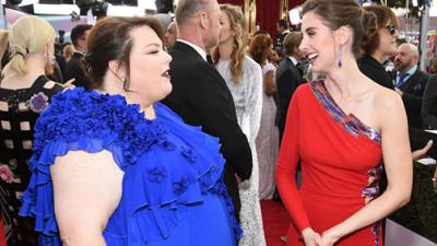 Chrissy Metz Denies Calling Alison Brie A Bitch On The Golden Globes Red Carpet