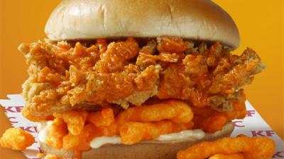 KFC USA Is Testing Cheetos On A Burger Because We’re Not Dying Fast Enough