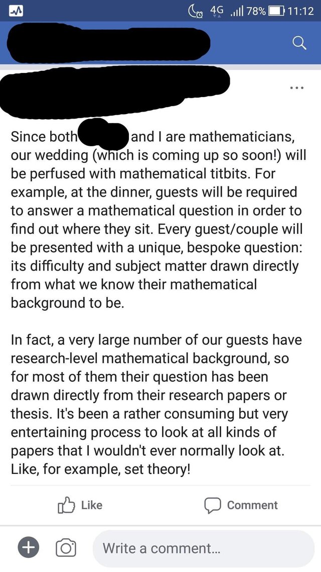The Probability Of People Skipping This Bride’s Maths-Themed Wedding Is High