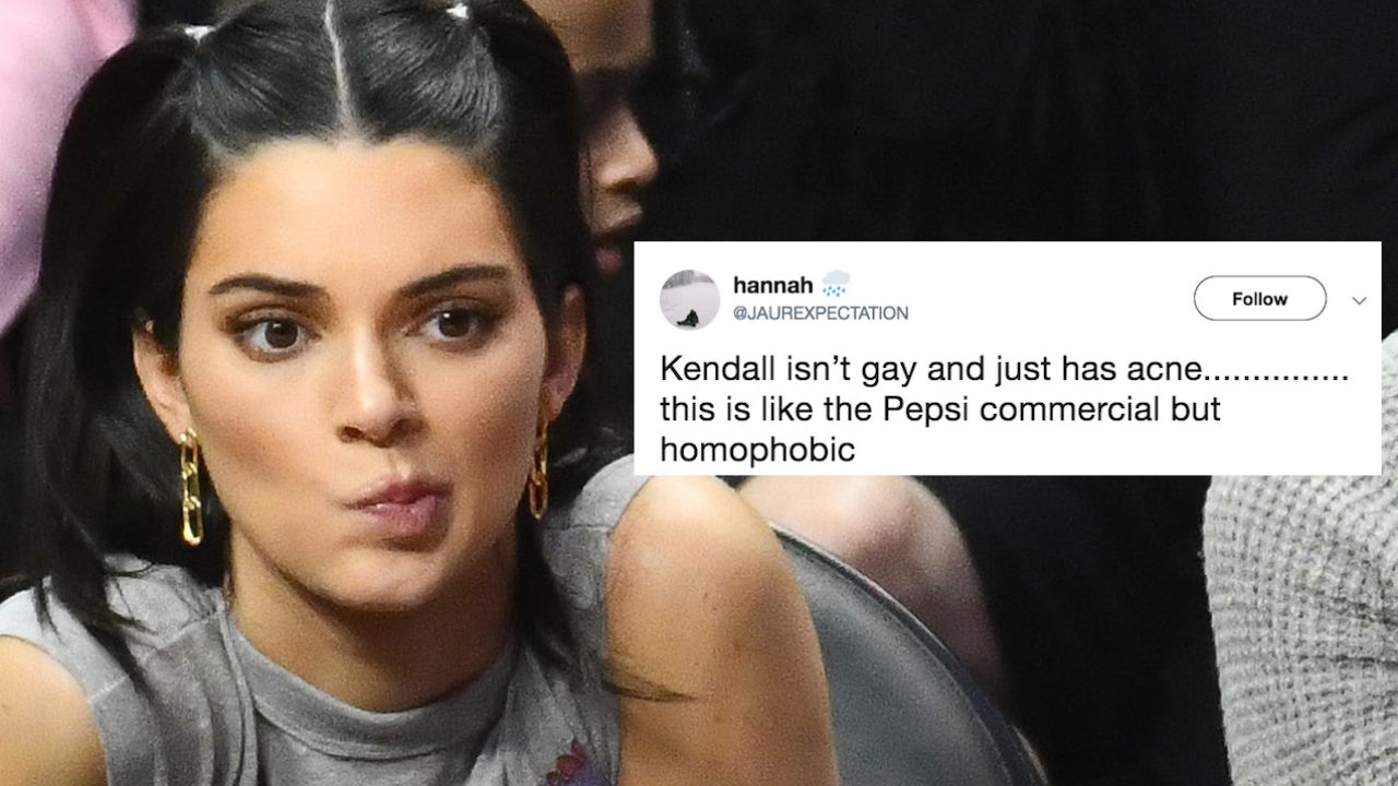 Kendall Jenner Accused Of Queerbaiting After “Raw Story” About… Her Acne