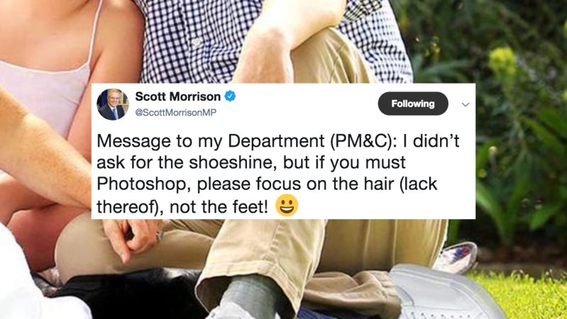 Scott Morrison’s Office Denies Responsibility For *That* Photoshop Disaster