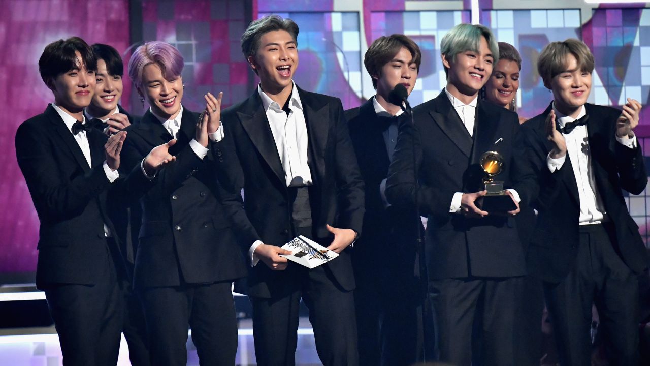 BTS Just Became The First K-Pop Group To Present An Award At The Grammys