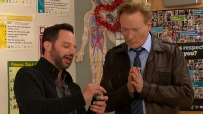 Watch ‘Big Mouth’ Star Nick Kroll & Conan Teach The Youth About Sex
