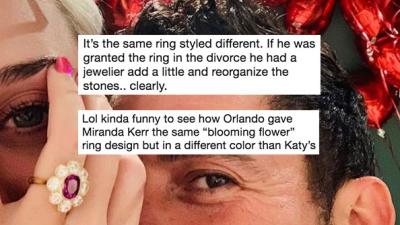 The Internet’s Convinced Orlando Bloom Gave Miranda Kerr’s Old Ring To Katy Perry