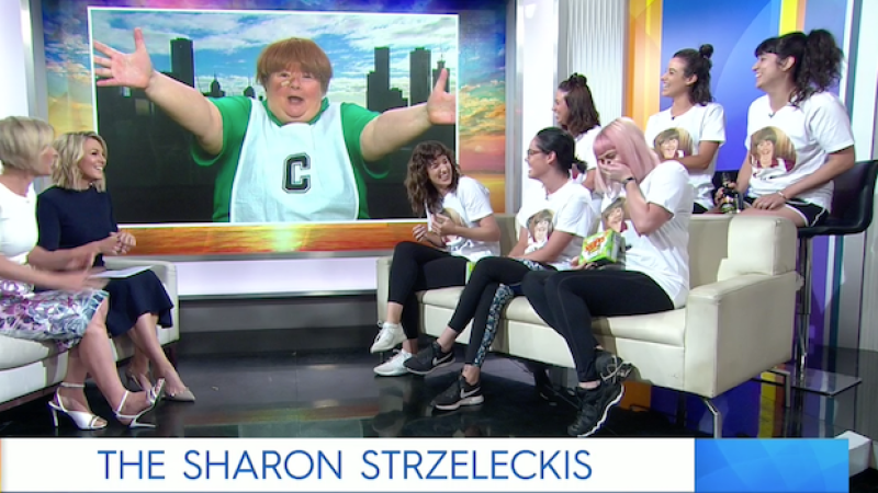 The Sharon Strzelecki Netball Team Just Met Actual Sharon Strzelecki