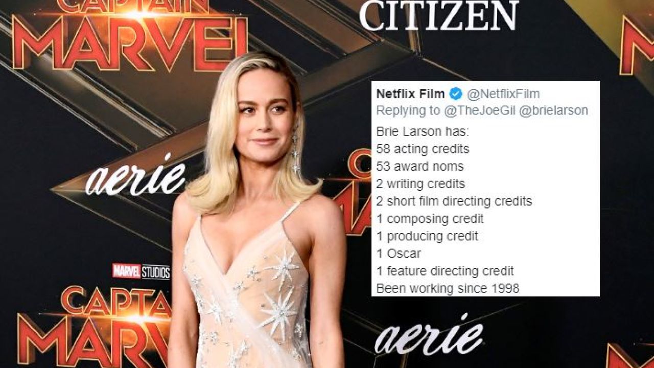 Netflix Has Zero Time For People Questioning Brie Larson’s Directing Skills