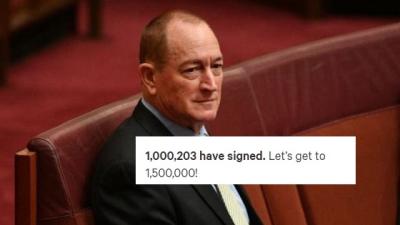 Petition To Remove Fraser Anning From Parliament Cracks 1M Signatures