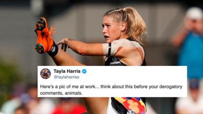 Tayla Harris Has Precisely Zero Time For Internet Commenters Being Gross At Her