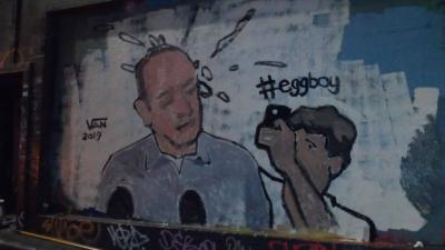 The Blessed Egg Boy Has Been Honoured With His Own Mural In Melbourne