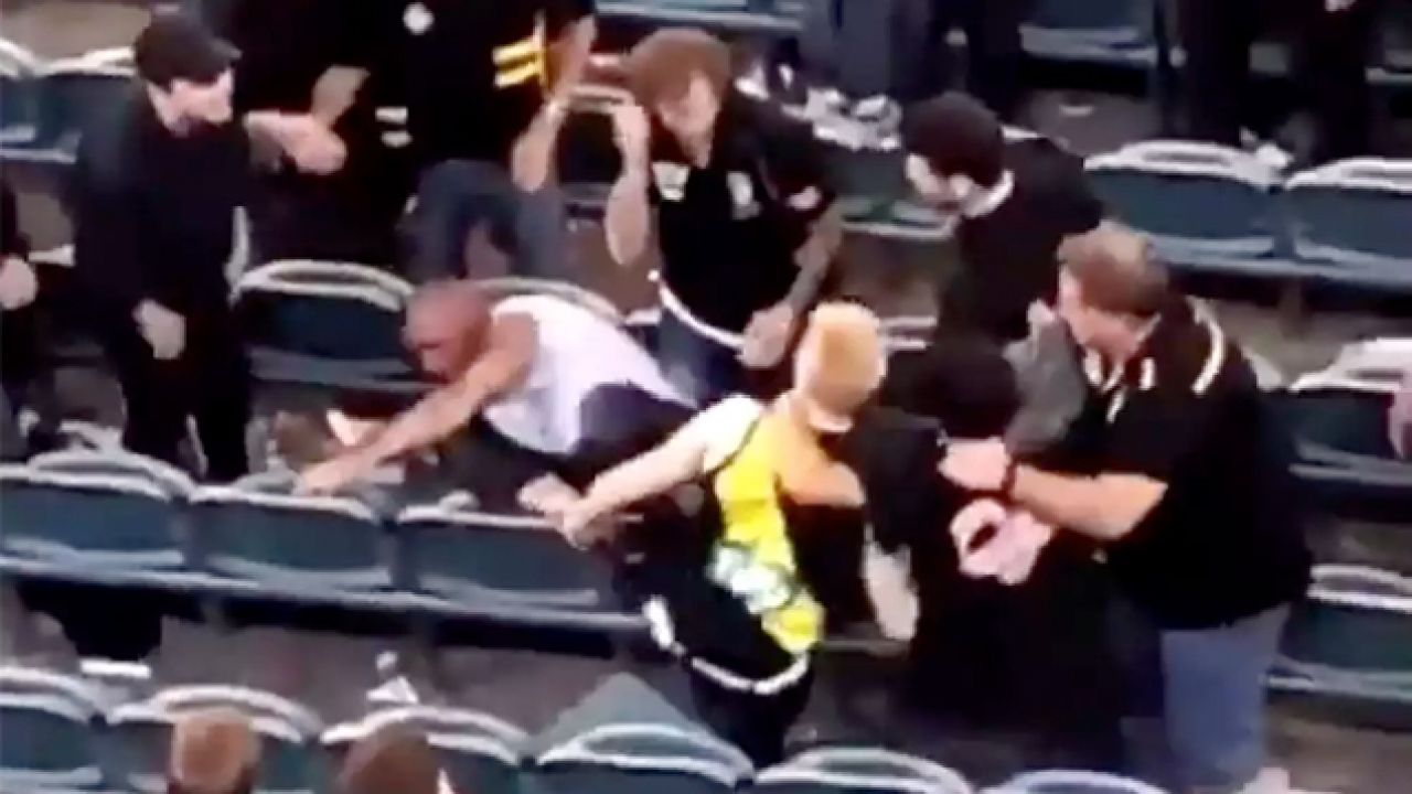 One Game Into The AFL Men’s Season & There’s Already Been A Wild Fan Brawl