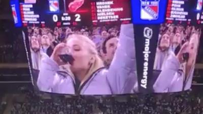 Here’s Sansa Stark Chugging Wine At A Hockey Game Like The True Queen She Is