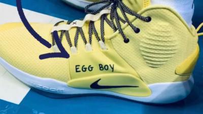 Ben Simmons Gave Egg Boy A Shout Out On His Shoes Which Counts As An Assist