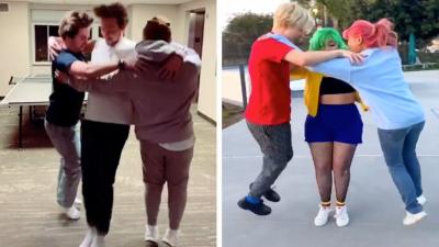 The Triangle Dance Is The Latest Thing To Take Over Your Feed (Thanks Teens)