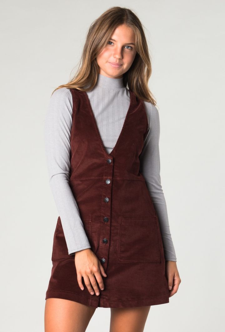 The Pinafore Dress Is Your Winter MVP For When Jeans Make You Feel Sausagey