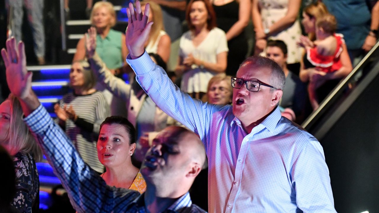 Scott Morrison Lashes Out At “Grubs” Who Attacked His Church Singing Photos